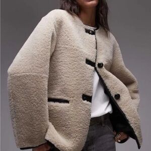 Mango faux shearling jacket, worn once